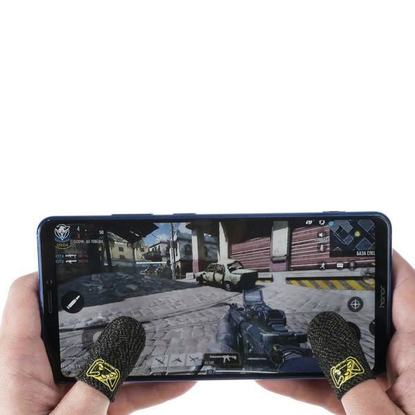Игровые напальчники Mybuttons Classic черные для игр на телефоне планшете pubg cod mobile пубг пабг 1 пара 1379618287 фото