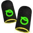 Ігрові напальчники Flash Q карбон Glows-in-Dark (1 пара 2 шт) (Yellow)