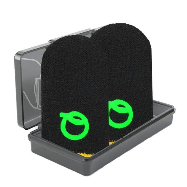 Ігрові напальчники Flash Q карбон Glows-in-Dark (1 пара 2 шт) (Yellow) 2391918943 фото