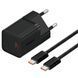 BASEUS GaN5 30W Мережевий адаптер + кабель Type-C (1м)