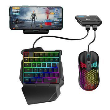 Набір з конвертером для смартфона та планшета Gamwing Combo Pack Elite Plus 1: Конвертер Mix Elite Plus + Клавіатура G7 + мишка GM86 2134958527 фото