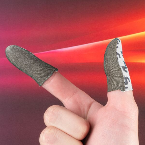 Игровые напальчники MEMO FS02 с серебряным волокном (2 пары: 4 шт.) + бокс 2214377348 фото