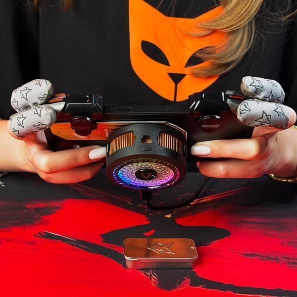 Комплект ігровий Sarafox MEGACHAD (11в1): кулер Sarafox B8 Max + тригери G21 + напальчники F6 та C2 + бокс + пластина MX2 11-34-00 фото