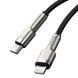 Кабель Baseus Cafule Metal USB-A/Lightning 2.4A (1м) (Black) 31092 фото 3