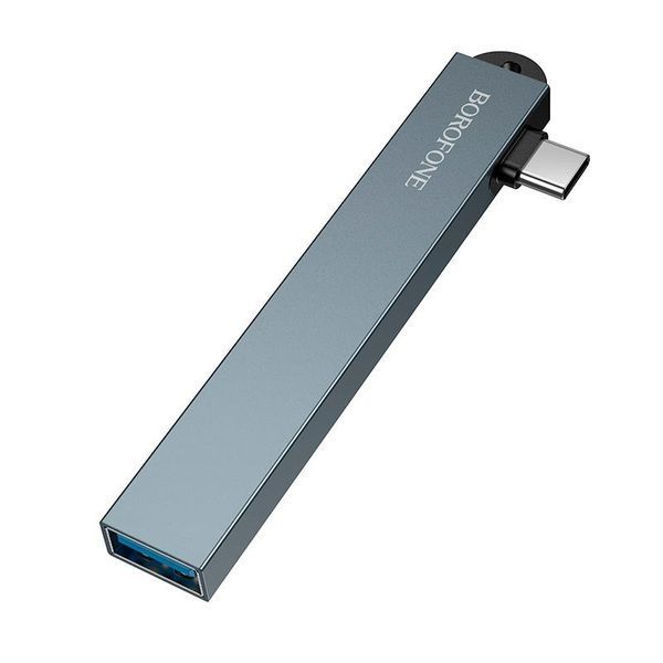 Type-C хаб BOROFONE 4-in-1 FH1A (3xUSB2.0 + USB3.0) 19-42-69 фото
