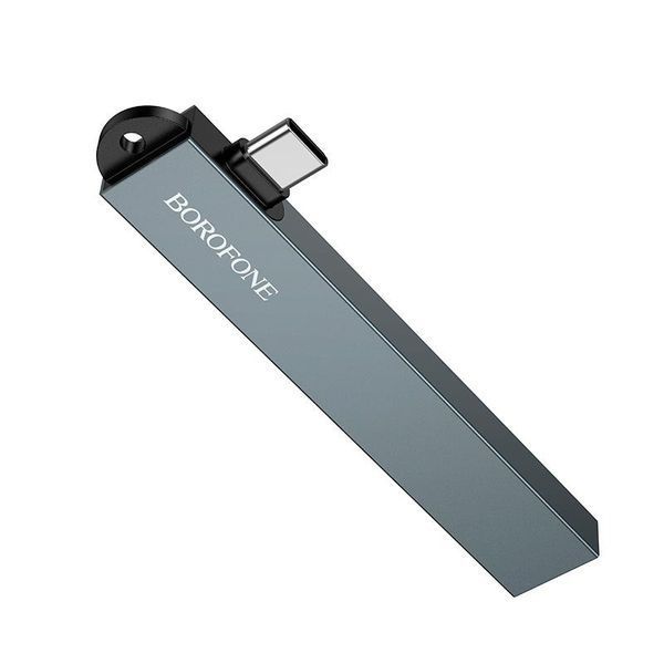 Type-C хаб BOROFONE 4-in-1 FH1A (3xUSB2.0 + USB3.0) 19-42-69 фото