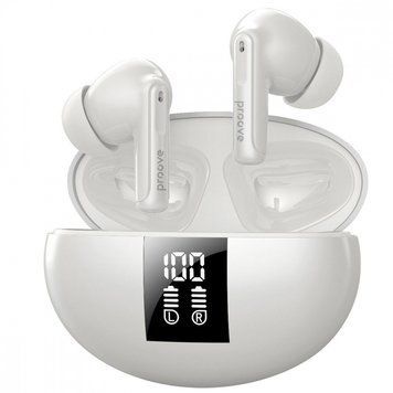 Навушники Proove Thunder Buds SE TWS з шумопоглинанням бездротові (White) 62402 фото