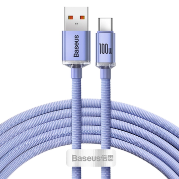 Кабель Baseus Crystal Shine Series Cable USB to Type-C 100W (2m) быстрая зарядка 2 м 100 Вт CAJY000501 2105703154 фото