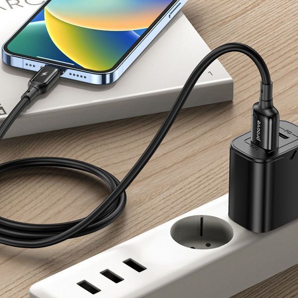 Кабель Proove Flex Metal USB-A/Lightning 2.4A (1м) (Black) 50501 фото