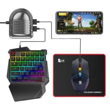 Клавіатура миша для телефона смартфона конвертер MIX 3 PRO для pubg пабг пубг cod warzone ігровий адаптер 2469951560 фото