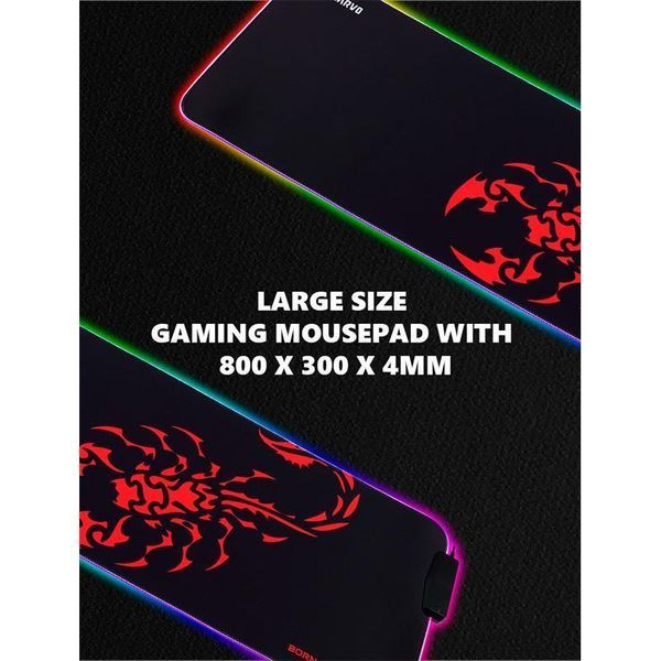 Килимок для миші ігрова поверхня MARVO MG011 RGB Gaming Mouse Pad | 800x300x4 мм | |4USB| 2503536465 фото