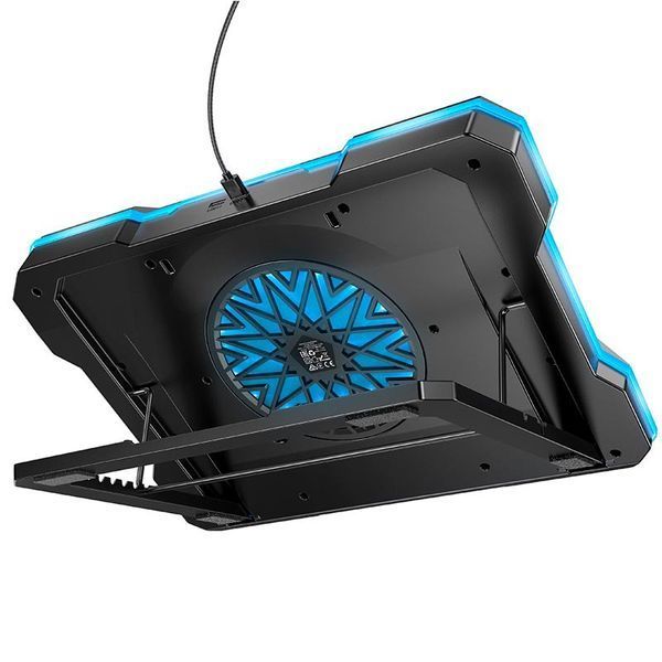 Hoco Moonlight DH20 Підставка-кулер для ноутбука |до 19" 2хUSB RGB| 2503536485 фото
