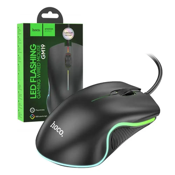 Ігрова миша комп'ютерна дротова з LED підсвічуванням HOCO GM19 gaming mouse геймерська мишка RGB 2093276608 фото