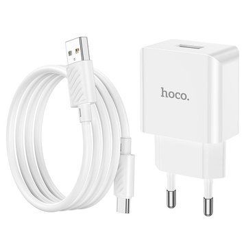 СЗУ HOCO Mini Charger Set 10.5W C106A Сетевое зарядное устройство с кабелем 2349158216 фото