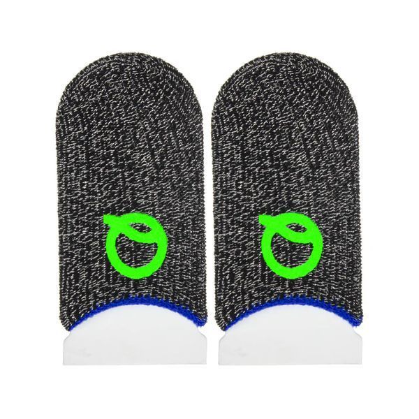 Игровые напальчники Flash Q серебряное волокно Glows-in-Dark (1 пара 2 шт) (Blue) 1586978121 фото