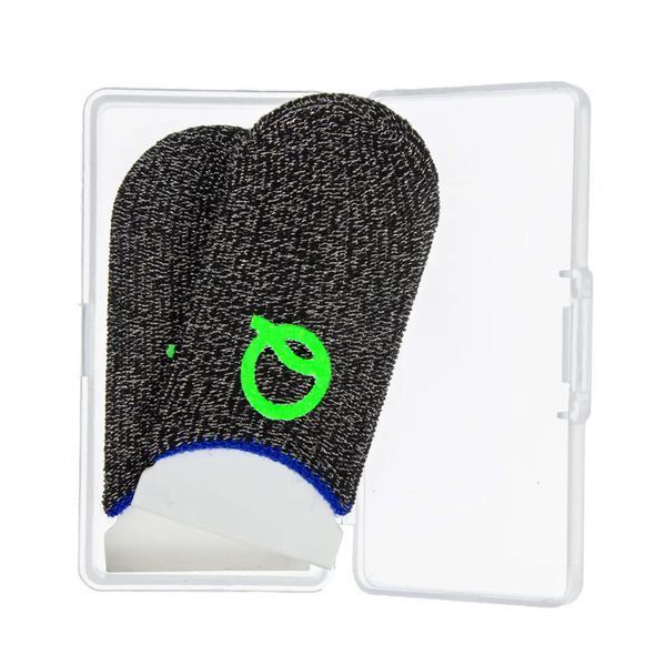 Игровые напальчники Flash Q серебряное волокно Glows-in-Dark (1 пара 2 шт) (Blue) 1586978121 фото