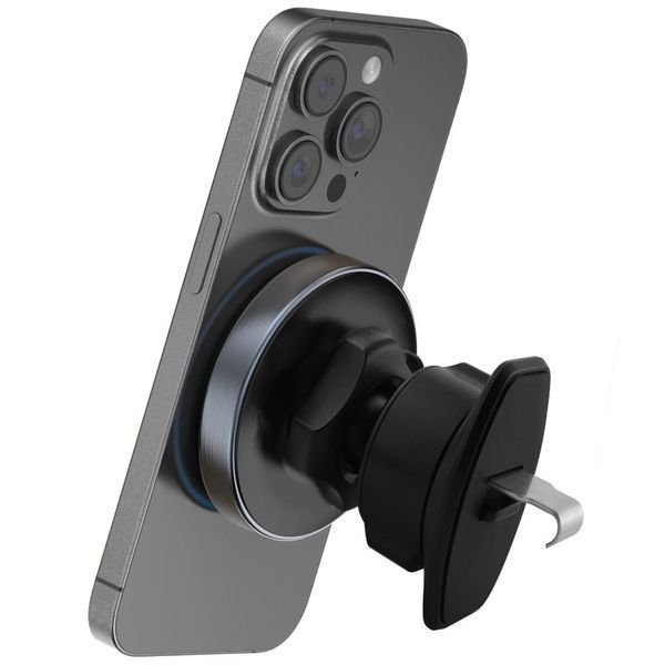 Автомобільний тримач для телефону з бездротовим ЗП Proove Titanium Circle 15W Qi2 63019 фото