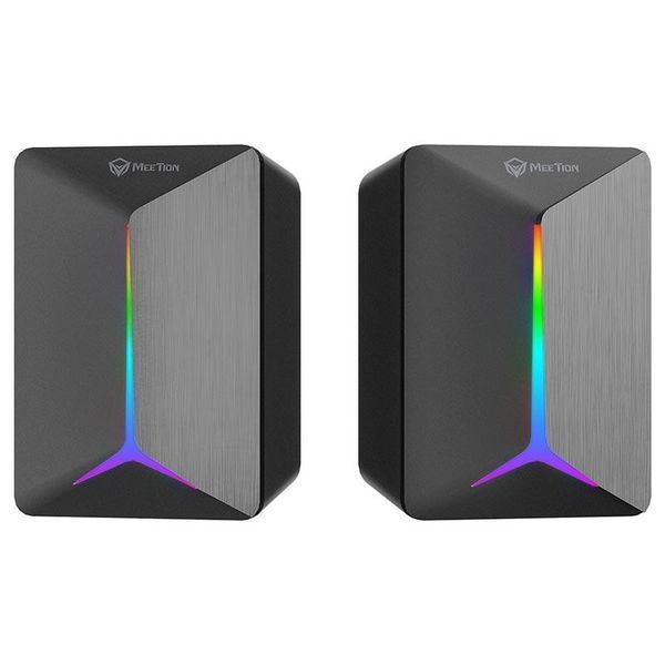Колонки акустика для компьютера ПК Meetion Wired Meetion Speaker MT-SP2011 |AUX+USB, 3W*2, RGB| 2565400536 фото