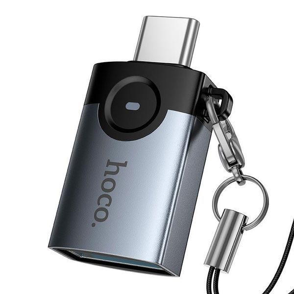 Перехідник OTG HOCO UA46C Victory Type-C/USB-A 19468 фото
