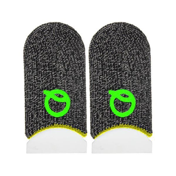 Игровые напальчники Flash Q серебряное волокно Glows-in-Dark (1 пара 2 шт) (Yellow) 2392026138 фото