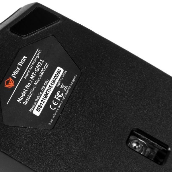 Ігрова миша для ігор дротова MEETION Backlit Gaming Mouse MT GM21 RGB 4800 DPI 2503535563 фото