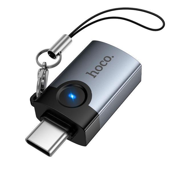 Перехідник OTG HOCO UA46C Victory Type-C/USB-A 19468 фото