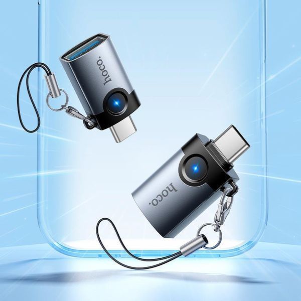 Перехідник OTG HOCO UA46C Victory Type-C/USB-A 19468 фото
