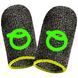 Игровые напальчники Flash Q серебряное волокно Glows-in-Dark (1 пара 2 шт) (Yellow)