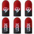 Игровые напальчники PRO LOGIX (3 пары 6 шт) (Black/Red) 2462722998 фото