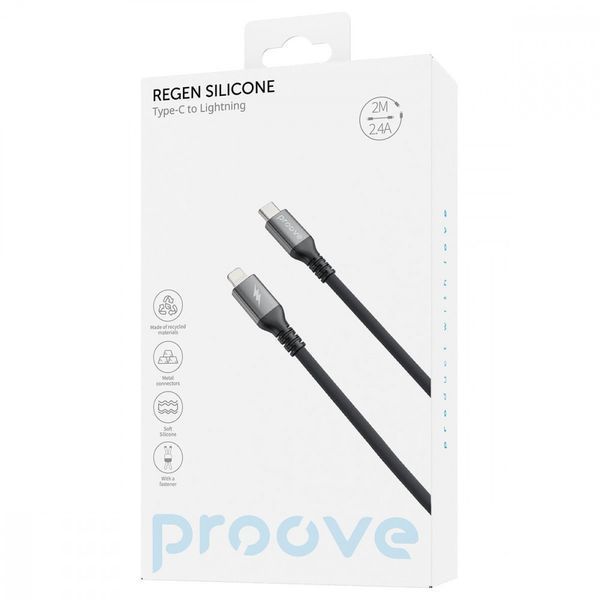 Кабель Proove ReGen Silicone Type-C/Lightning 27W (2м) (White) 58084 фото