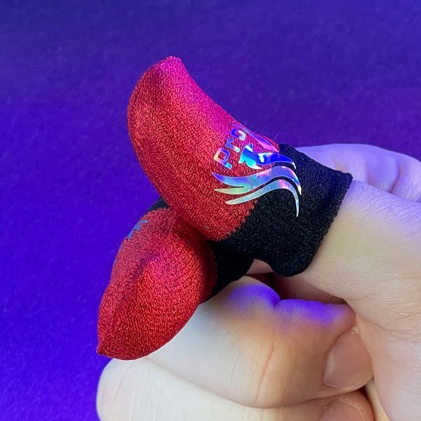 Игровые напальчники PRO LOGIX (3 пары 6 шт) (Black/Red) 2462722998 фото