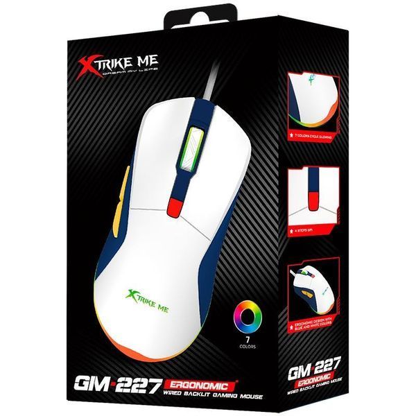 Ігрова миша для ігор дротова XTRIKE ME GM - 227 wired mouse 1200-3600 4step dpi USB 2503535636 фото