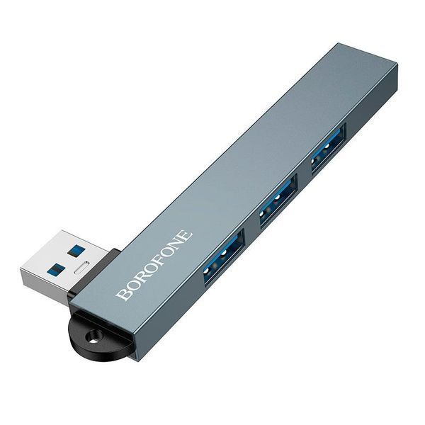USB хаб BOROFONE 4-in-1 FH1 (3xUSB2.0 + USB3.0) 19-42-68 фото