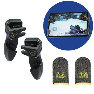 Комплект 4в1 триггеры для игры на планшете геймпад для iPad с макросом MEMO AK-PAD8K + напальчники 2482195369 фото