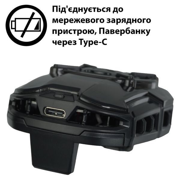 Комплект: кулер охлаждение телефона Пельтье MEMO DL16 полупроводник с подсветкой + 2 напальчника Sarafox v2 2059448047 фото