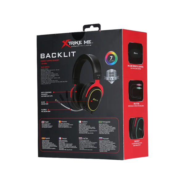 Игровые наушники XTRIKE ME Backlit GH-899 с микрофоном 1215524076 фото