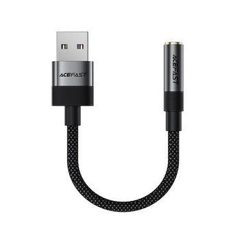 Аудіо-перехідник ACEFAST J13 USB-A/3.5mm Mini Jack Hi-Fi (15 см) 19448 фото