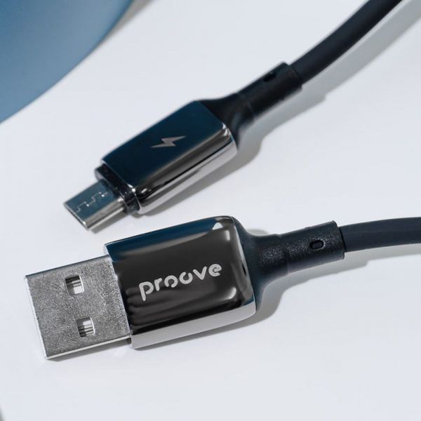 Кабель Proove Flex Metal USB-A/Micro-USB 27W (1м) 2571455569 фото