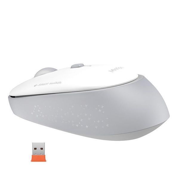 Бездротова миша для ПК комп'ютера ноутбука MEETION R571 (1000/1200/1600 DPI, AA Battery) Фіолетовий 2567441314 фото