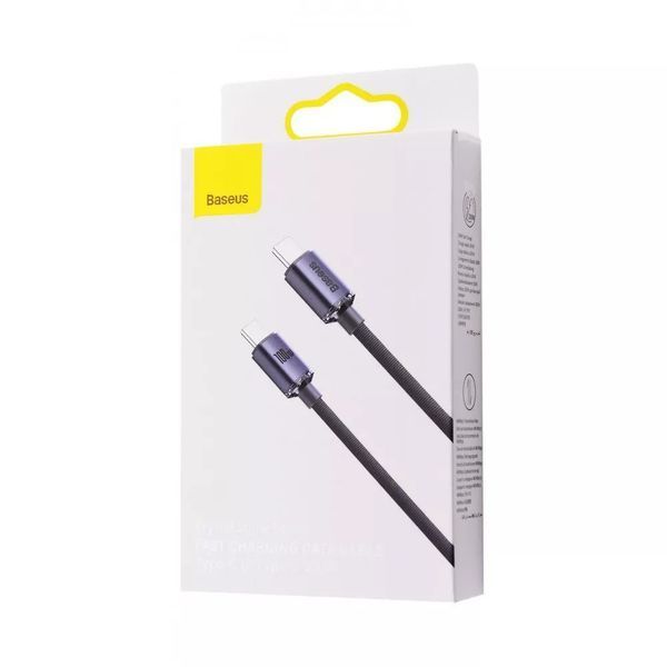 Кабель Baseus Crystal Shine Type-C/Type-C 100W (1.2м) (Dark Blue) 35107 фото