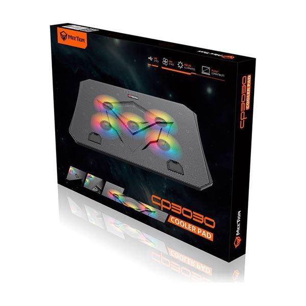 MeeTion CP3030 Подставка-кулер для ноутбука |9-15.6" 2хUSB RGB| 2568911017 фото