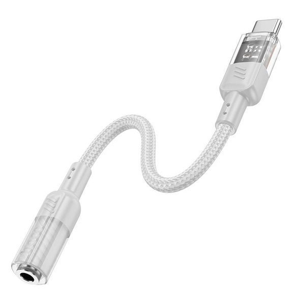 Аудіо-перехідник Hoco LS37 (Type-C/3.5.Mini-Jack) (White) 06-00-89 фото