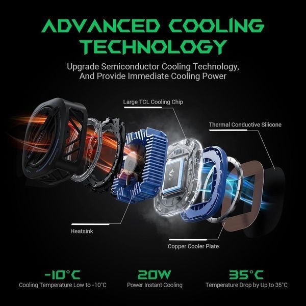 Black Shark MagCooler 3 Pro BR33 (Black) Магнитный кулер для охлаждения 1949342018 фото