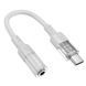 Аудіо-перехідник Hoco LS37 (Type-C/3.5.Mini-Jack) (White) 06-00-89 фото 2