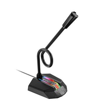 Игровой микрофон MeeTion MT-MC15 RGB USB проводной RGB подсветкой для пк ноутбука компьютера чата стрима 1758848013 фото
