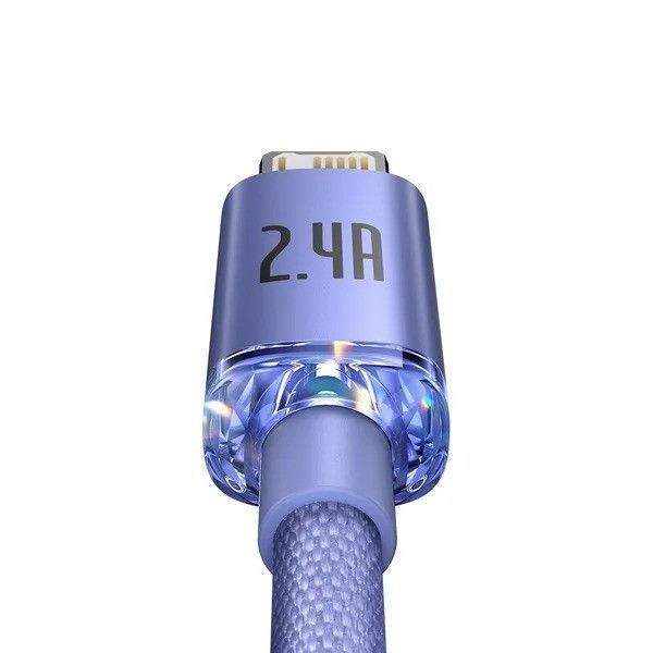 Кабель Baseus Cafule USB-A/Lightning 2.4A (1.2 м) (Purple) 35102 фото