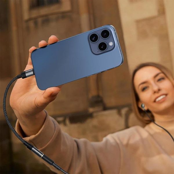 Аудіо-перехідник хаб ACEFAST J12 USB-C до 3.5mm (15 см) Hi-Fi аудіо-конвертер для телефону смартфону 19447 фото