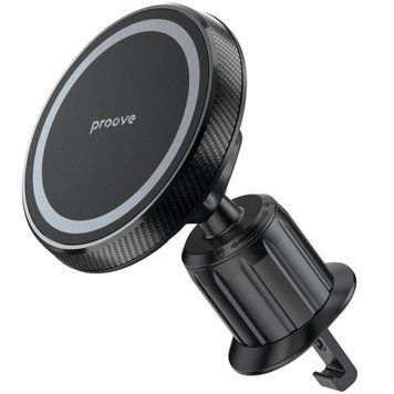 Магнитный держатель телефона Proove Carbon Magnetic Air Outlet Car Mount 48403 фото