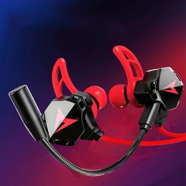 Игровые наушники вкладыши проводные телефона смартфона с микрофоном для игр 3,5 мм G901 2251279671 фото