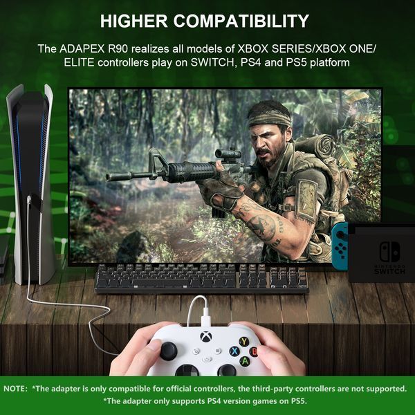 Дротовий донгл для геймпада джойстика BIGBIG WON R90 для консолей PS5 PS4 Switch PC 2429447278 фото